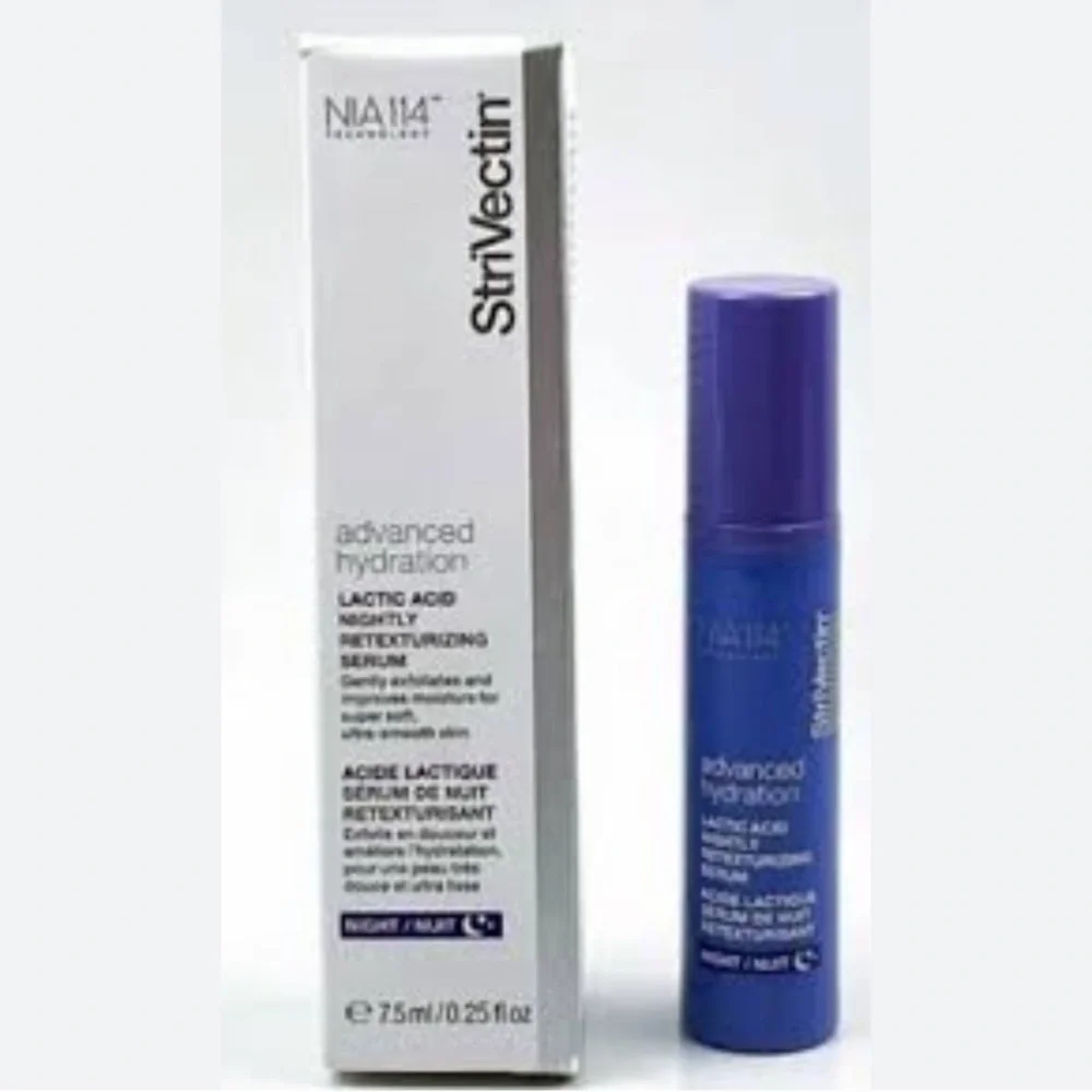 STRIVECTIN Lactic Acid Nightly Retexturizing Serum Travel Size 0.25oz NIB $26